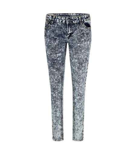Womens/ladies Faded Super Skinny Jeans White Criminal Damage