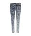 Womens/ladies Faded Super Skinny Jeans White Criminal Damage-1