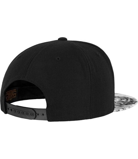 Casquette Ajustable Motif/style Roi Soleil Noir Blanc Flexfit