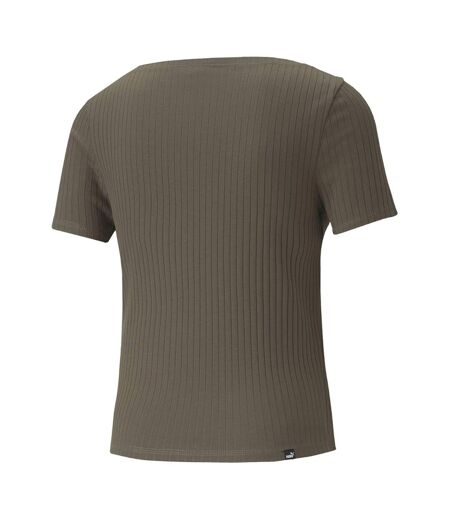 T-shirt Femme Vert Kaki Sombre Puma