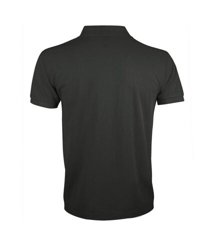 SOLs Mens Prime Pique Plain Short Sleeve Polo Shirt (Dark Grey)