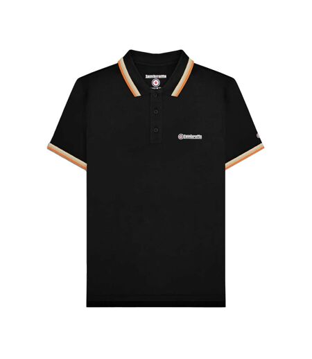 Polo Homme Noir Beige Gris Marron Clair Orange Lambretta
