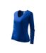 T-shirt Manches Longues Elegance Femme Bleu Malfini-3
