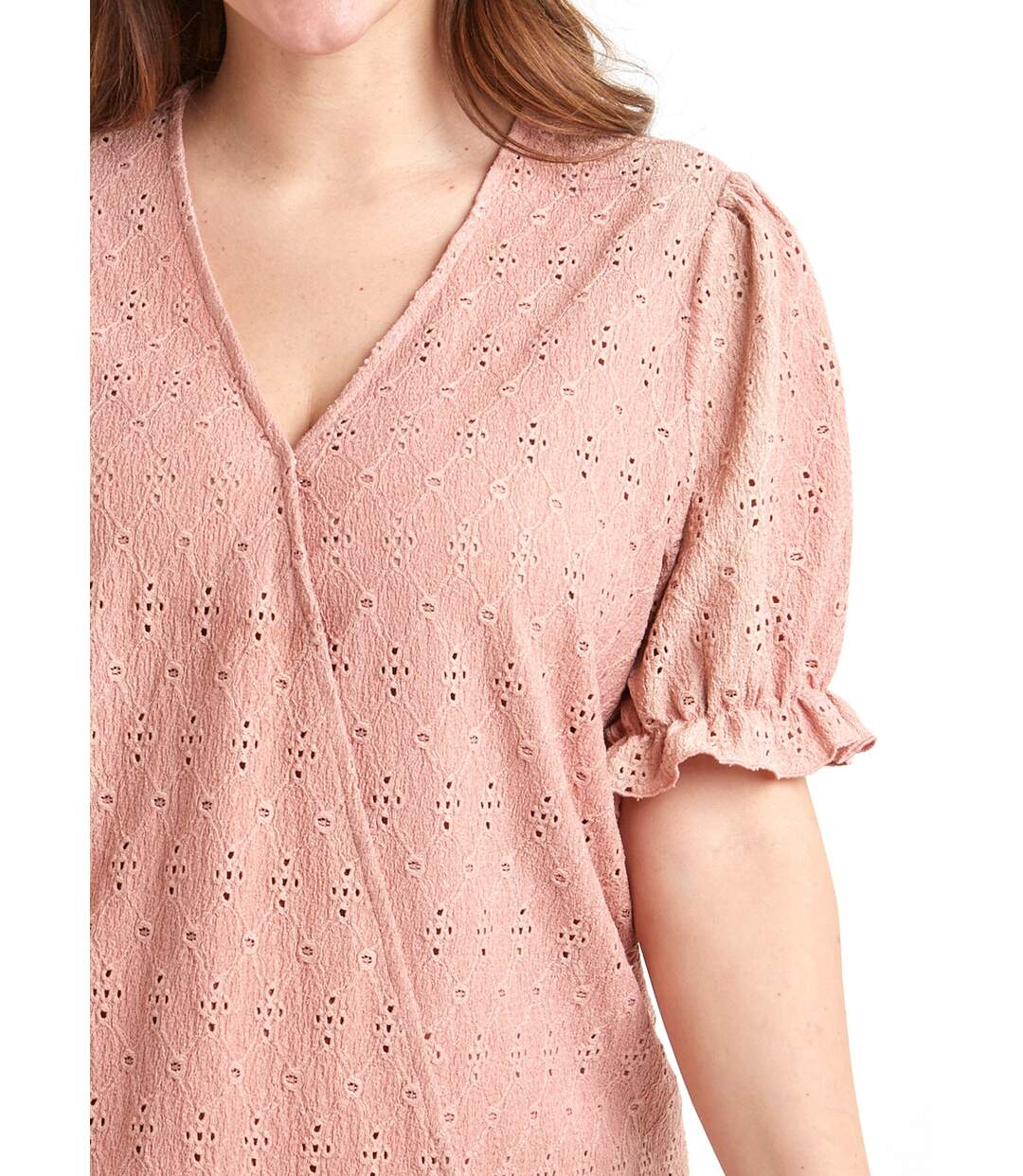 T-shirt cache-coeur blousant broderie-4