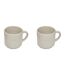 Lot de 2 Mugs en Céramique Adèle 42cl Blanc-1