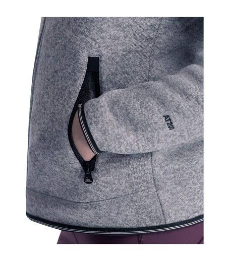 Womens/ladies Toddy At200 Fleece Jacket Grey Marl Trespass