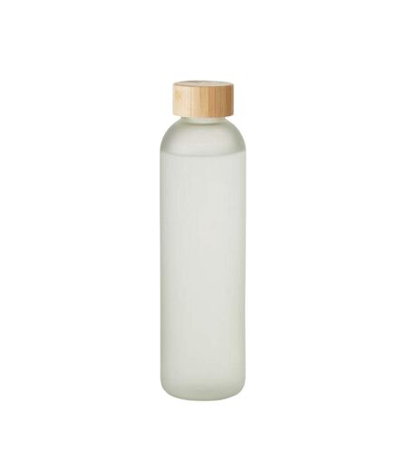 Lom Sublimated Bamboo 650ml Water Bottle One Size Transparent White MidOcean
