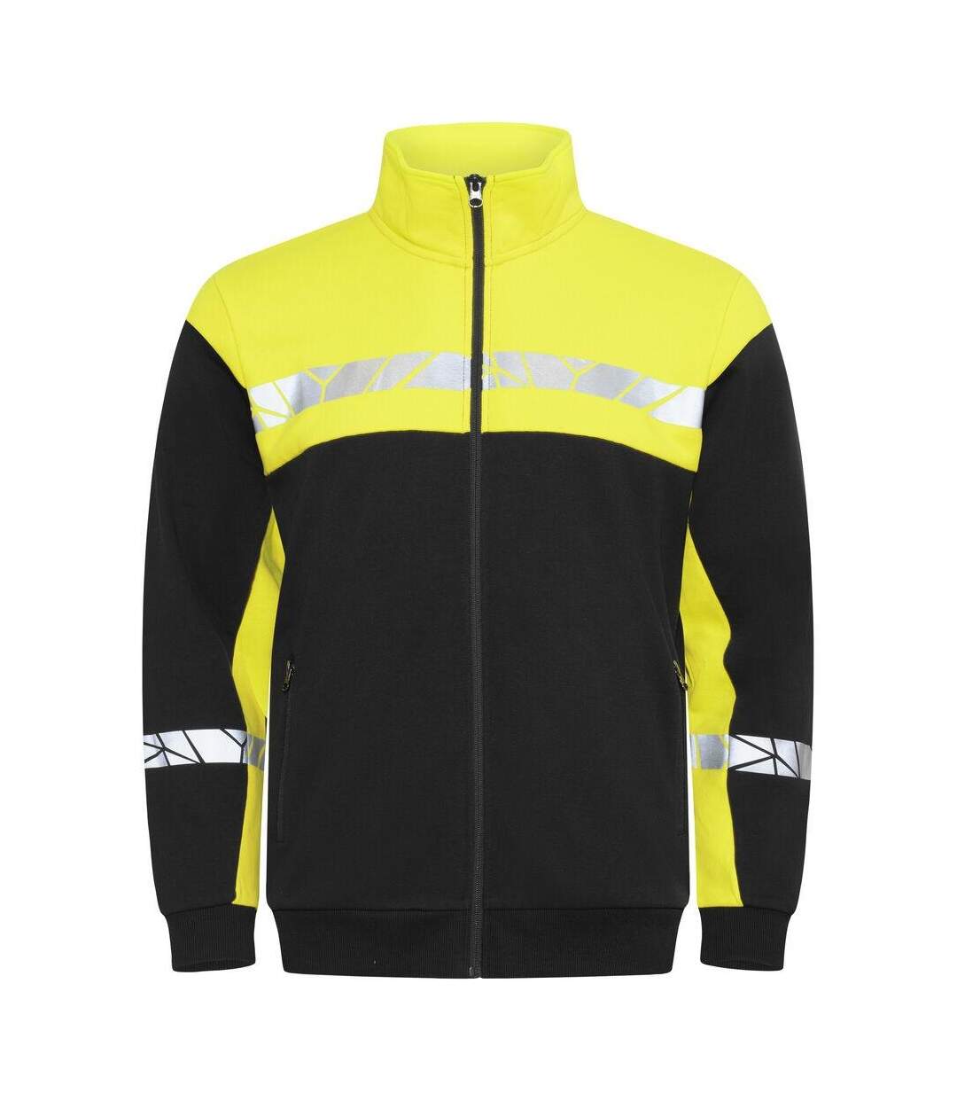 Sweat Progression Homme Noir Jaune Projob-1
