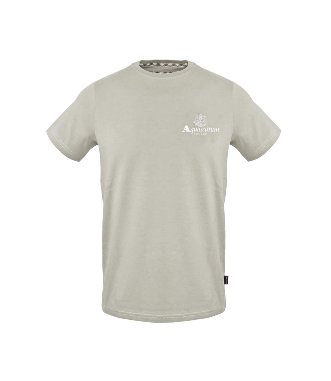 T-shirt Motif/style Logo Sur Poitrine Homme Gris Aquascutum-1