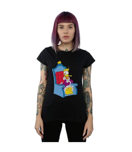 Disney T-shirt en coton Donald Duck King Donald pour femmes/femmes (Noir) - UTBI32205