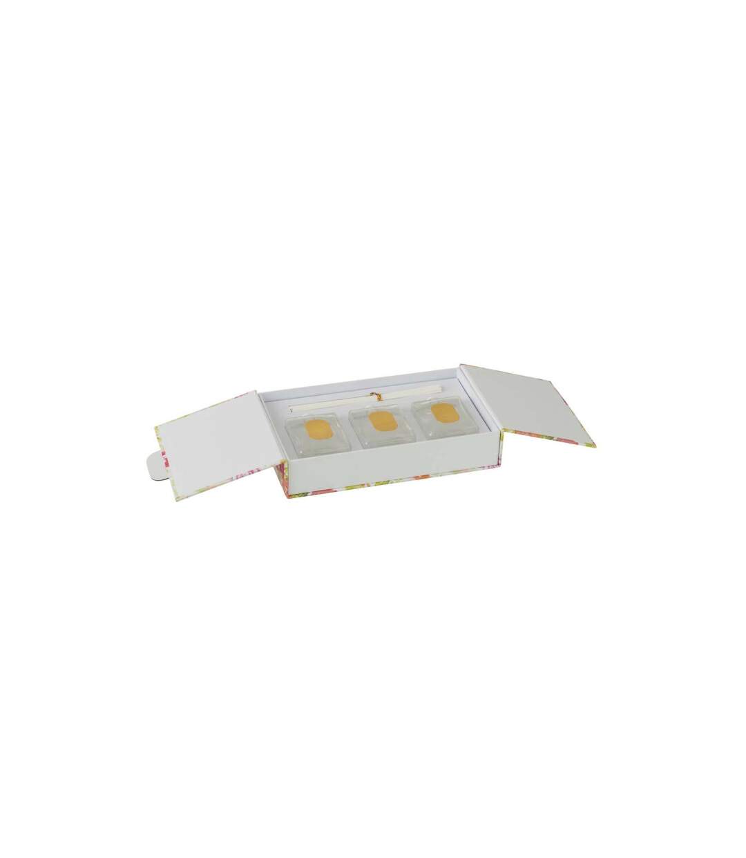 Coffret 3 Diffuseurs de Parfum Happiness Blooms 22cm Mimosa & Rose Blanc-2