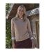 Womens/ladies Cashmere Crew Neck Jumper Camel WoolOvers-1