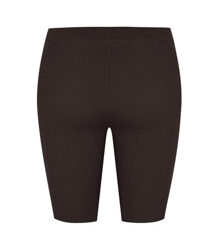 Womens/ladies Ribbed Cycling Shorts Off Black Fear Of God Essentials