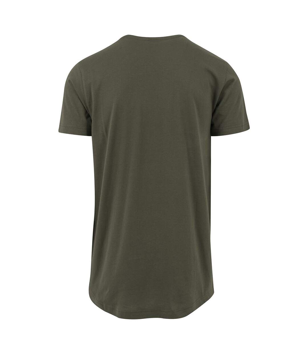 T-shirt long à manches courtes homme olive Build Your Brand