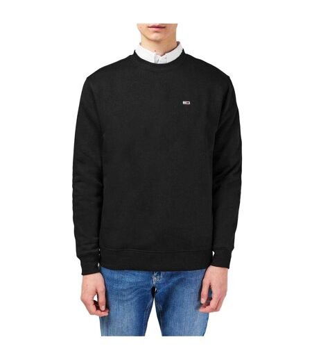 Mens Fleece Lined Sweatshirt Black Tommy Jeans