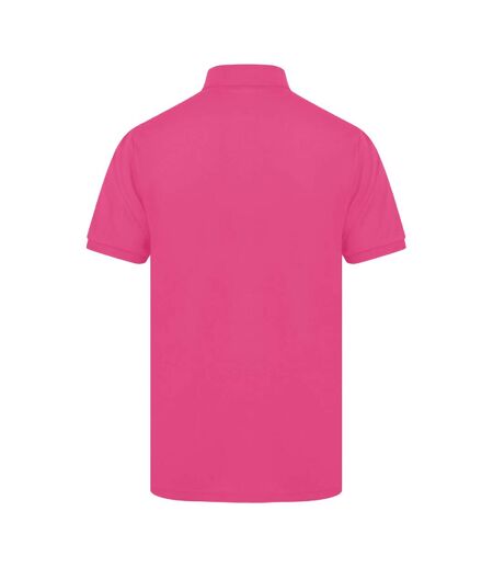 Henbury Mens Short Sleeved 65/35 Pique Polo Shirt (Fuchsia) - UTRW625