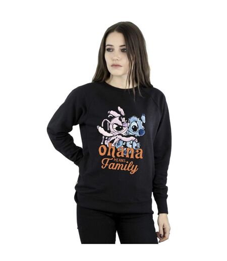 Disney - Sweat LILO AND STITCH OHANA ANGEL HUG - Femme (Noir) - UTBI22776