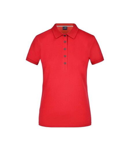 Polo Femme Rouge Clair James And Nicholson