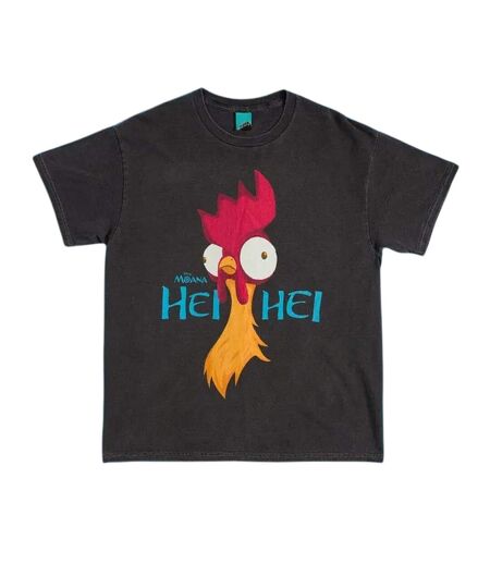 T-shirt Motif Hei Hei Adulte Charbon Moana