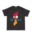 T-shirt Motif Hei Hei Adulte Charbon Moana-1