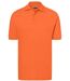 Polo manches courtes - Homme - JN070C - orange foncé