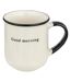 Lot de 4 Mugs sur Rack Alix 20cl Blanc & Noir-2