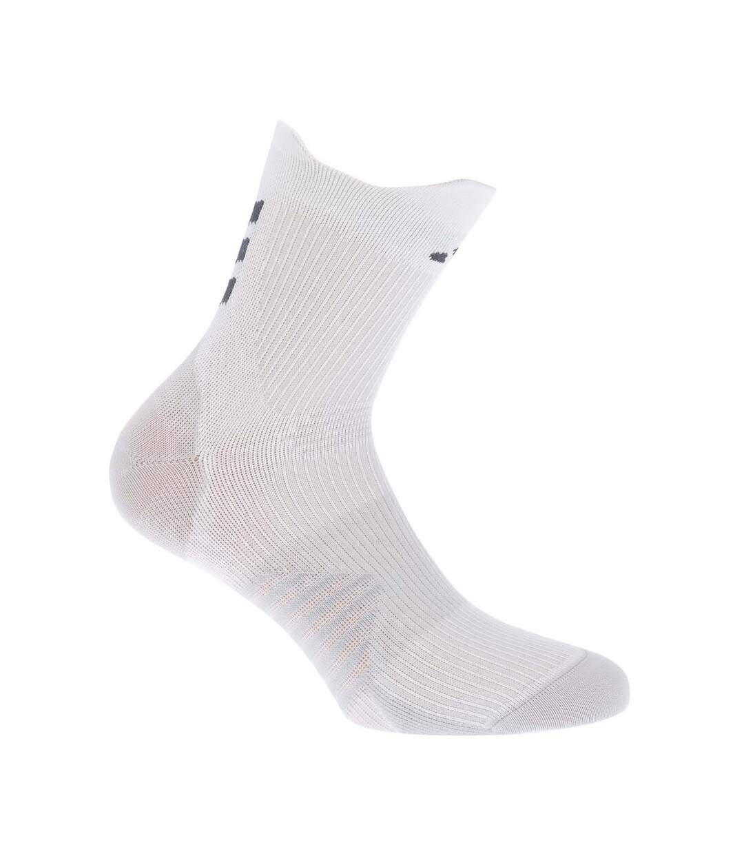 Socquettes run homme blanc / gris Adidas-1
