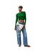 T-shirt Court Manches Longues Feline Femme Vert JJXX-1