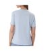 T-Shirt bleu femme calvin klein jeans monog-2