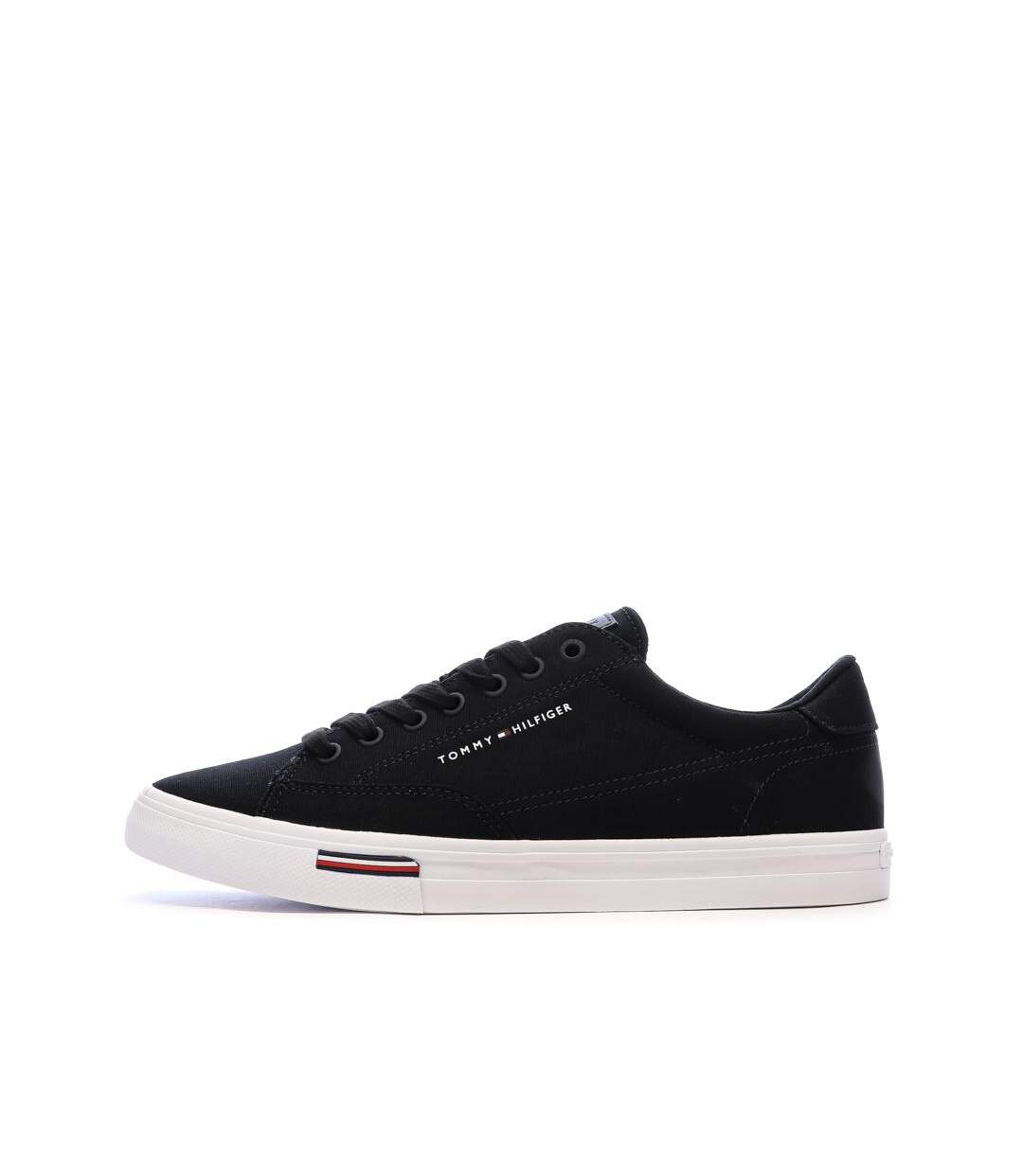 Baskets noires homme tommy hilfiger vulc core rwb-1