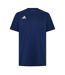 Mens Logo Cotton Crew Neck T-shirt Navy Adidas-1
