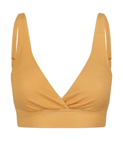 Regatta Womens/Ladies Paloma Textured Bikini Top (Mango Yellow) - UTRG9082