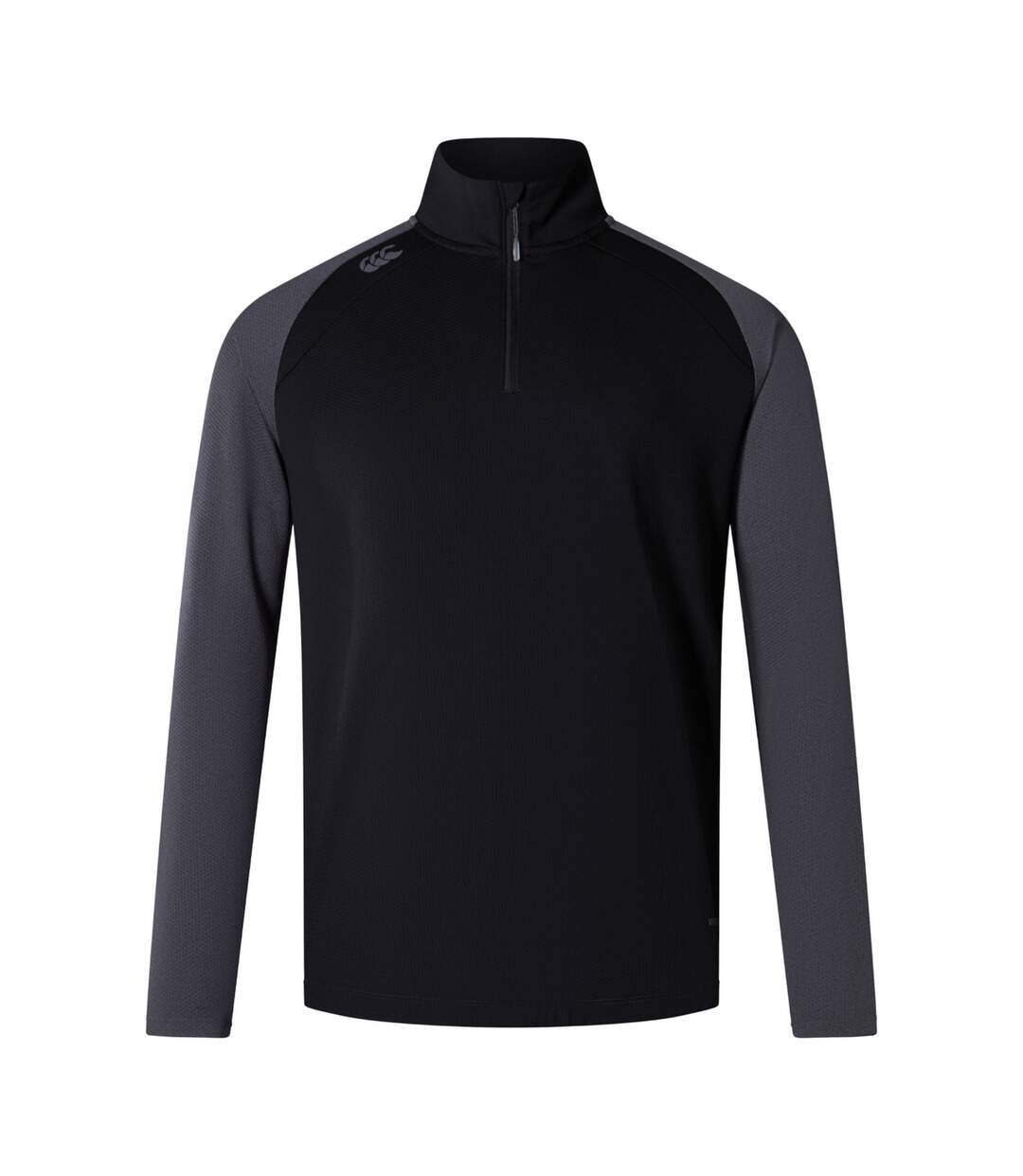 Mens Elite Base Layer Top Black Magnet Marl Canterbury-2