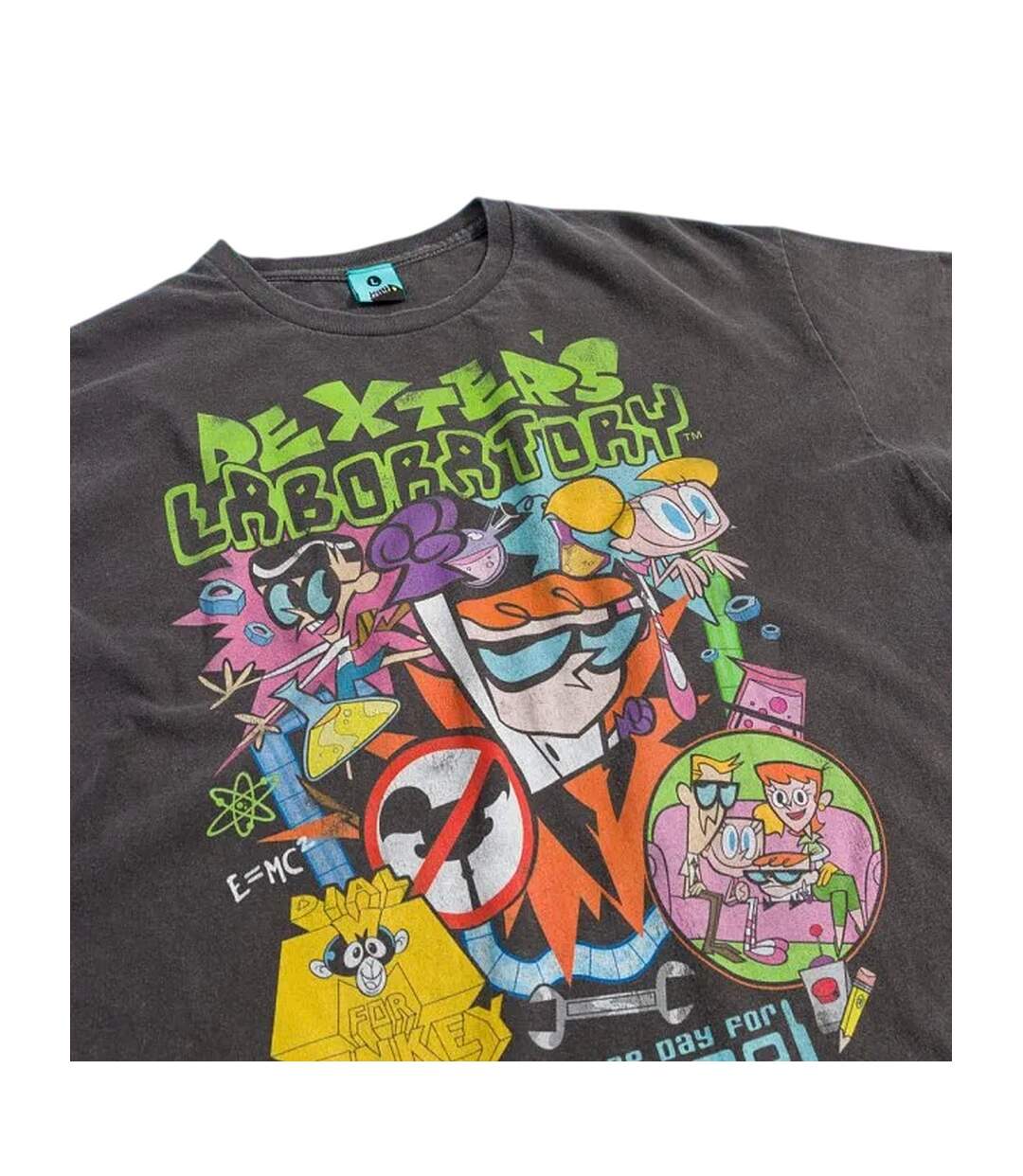 T-shirt Adulte Charbon Dexters Laboratory-3