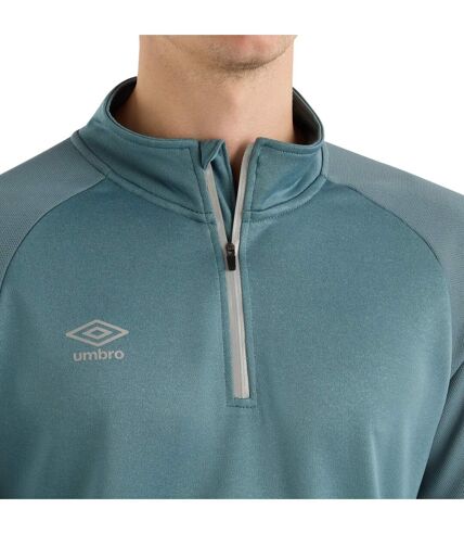 Mens sportswear quarter zip sweatshirt goblin blue Umbro