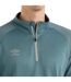 Mens sportswear quarter zip sweatshirt goblin blue Umbro