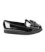 Mocassins alpha femme noir verni Where´s That From