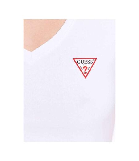 T-shirt Motif/style Logo Femme Blanc Guess