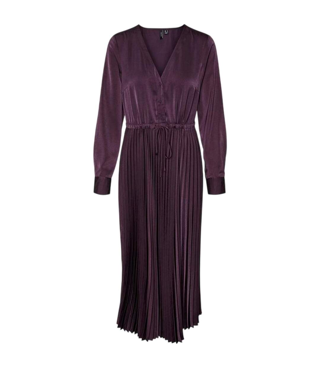 Robe Longue Cindy Femme Violet Sombre Vero Moda-2