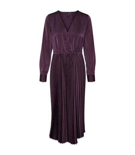 Robe Longue Cindy Femme Violet Sombre Vero Moda