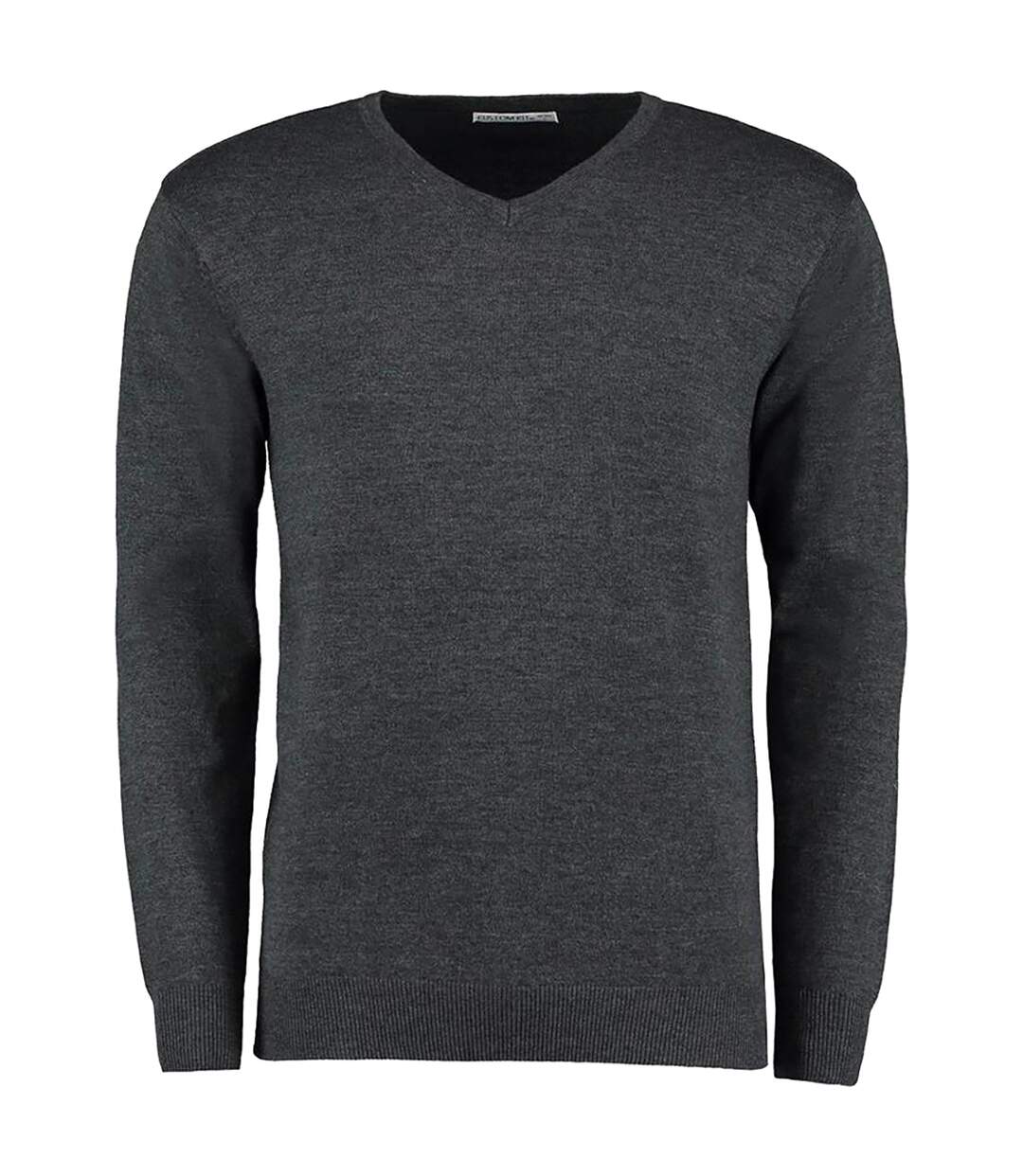 Kustom Kit Mens Arundel Long Sleeve V-Neck Sweater (Graphite) - UTBC1446