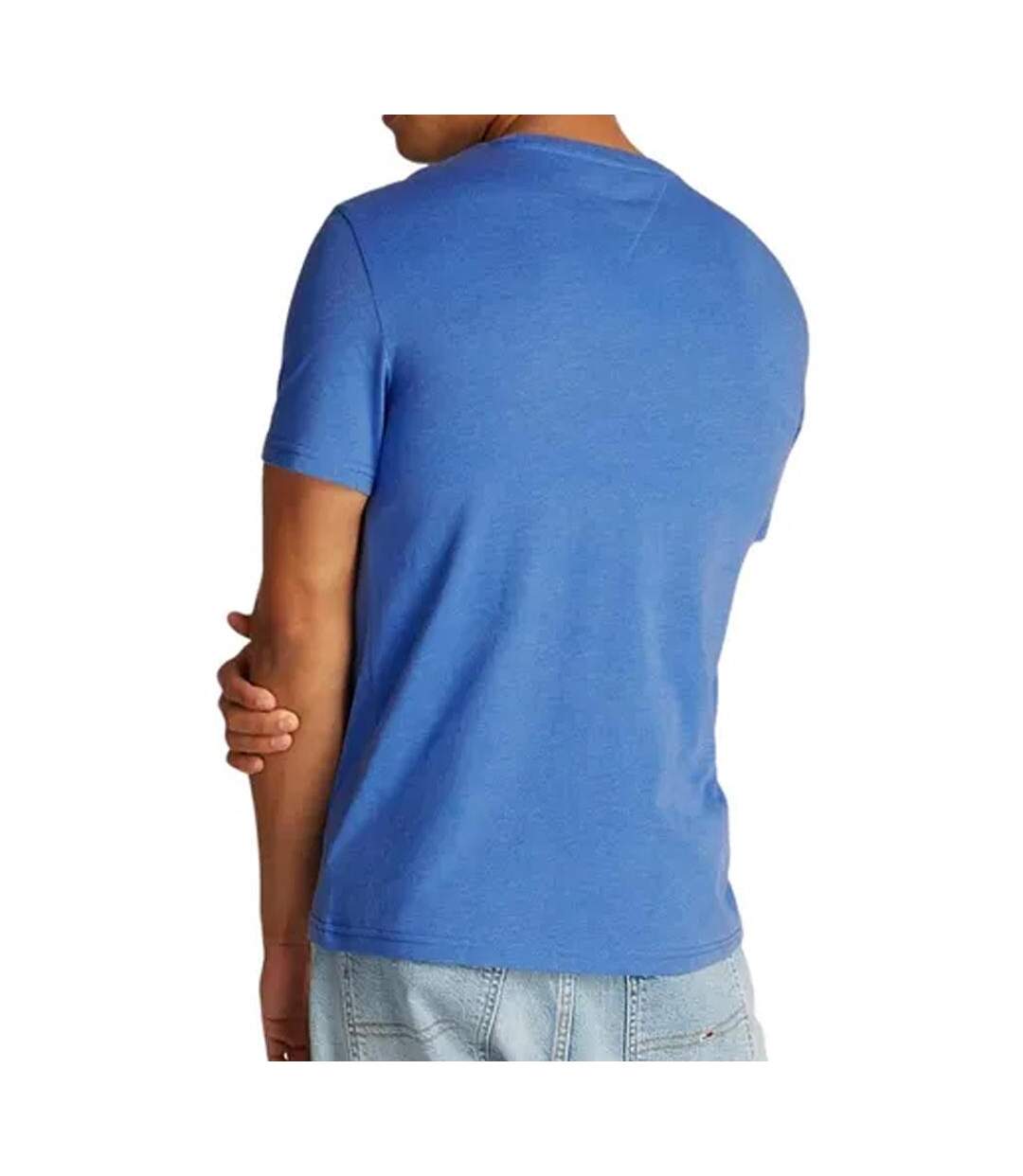 T-shirt bleu moyen homme tommy hilfiger jaspe dm0dm20363 - l-2