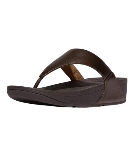 Sandales Femme Marron Chocolat Métallisé FitFlop