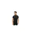 Mens Ss25 Twin Tip Polo Shirt Black White Marmalade Lambretta-1
