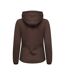 Womens/ladies Pemberton Drawstring Hoodie Dark Mocha Cutter & Buck-2