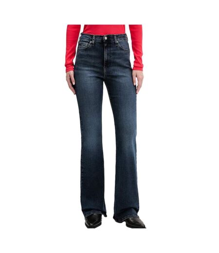 Jean evasé bleu femme tommy hilfiger sylvia