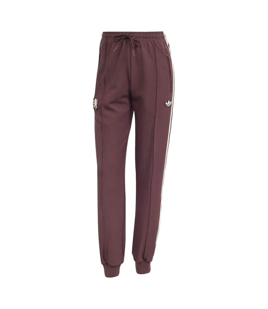 Pantalon De Survêtement Motif/style Olympique Lyonnais Terrace 2024/2025 Femme Rubis Adidas-2