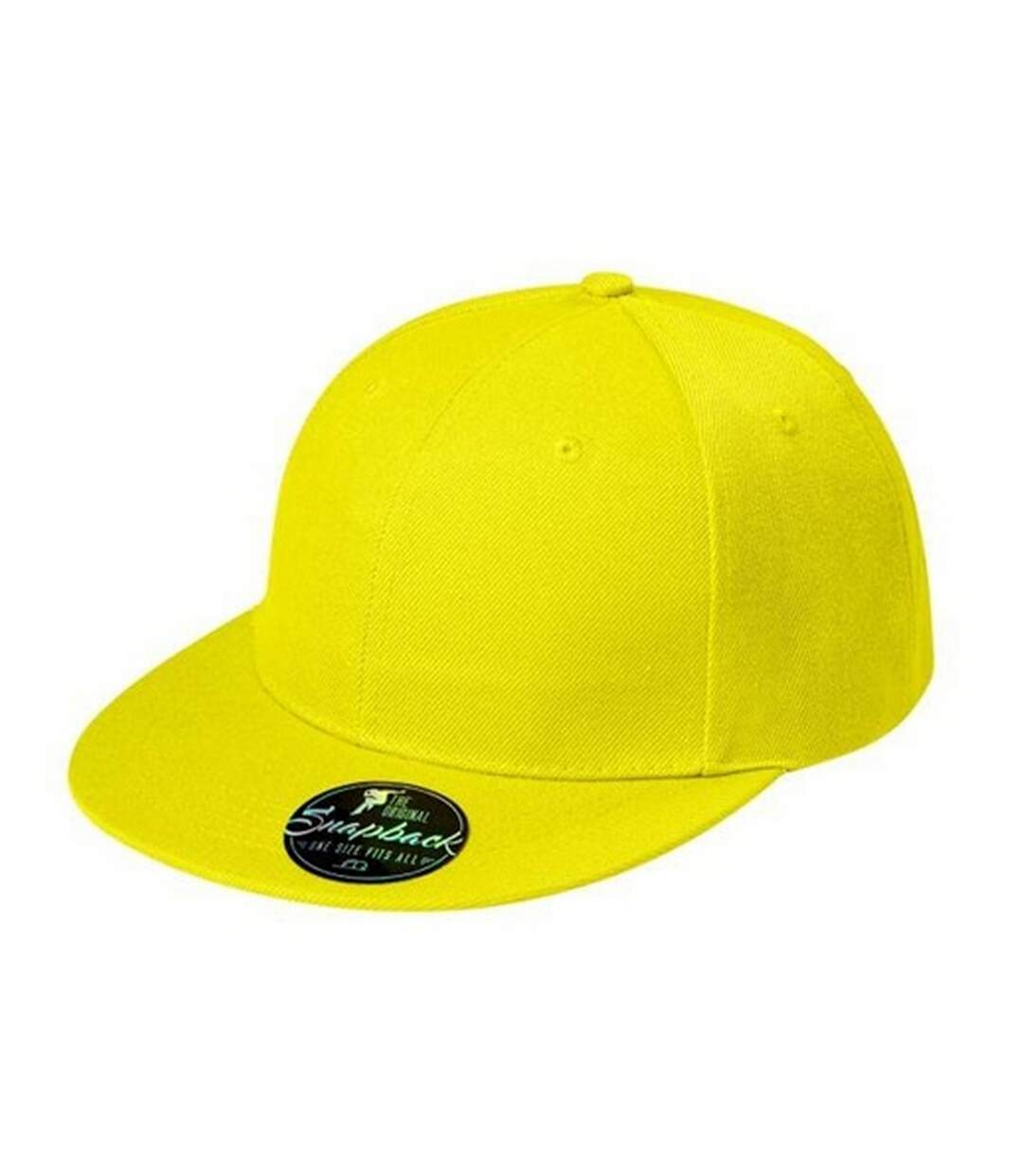 Casquette De Baseball Rap Jaune Malfini-3