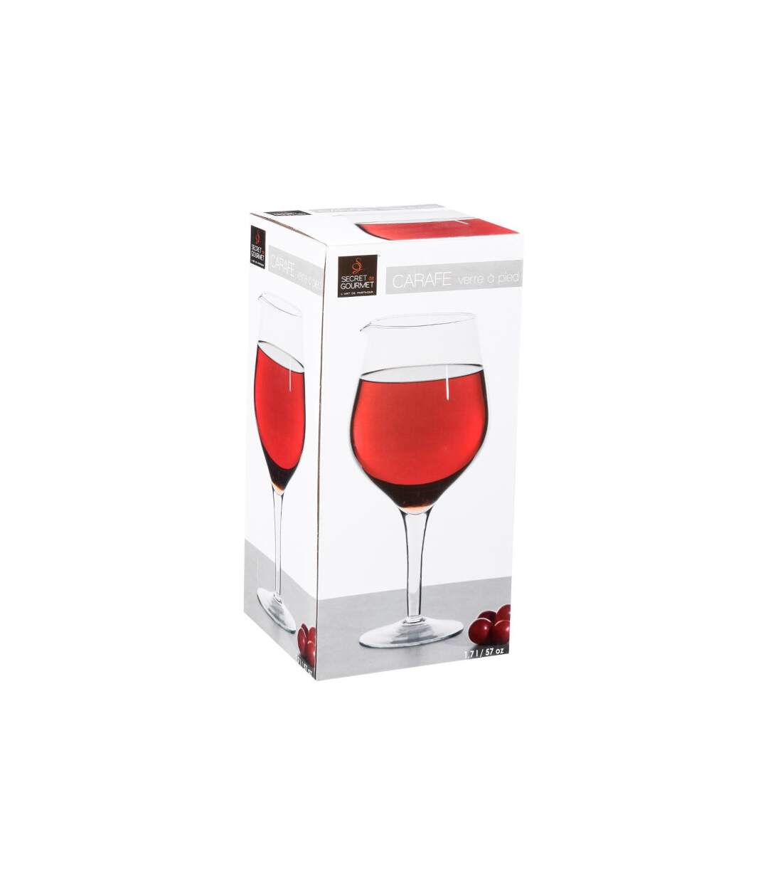 Carafe sur Pied Verre 1,7L Transparent-2