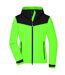 Veste 4 saisons softshell - Femme - JN1179 - vert vif et noir